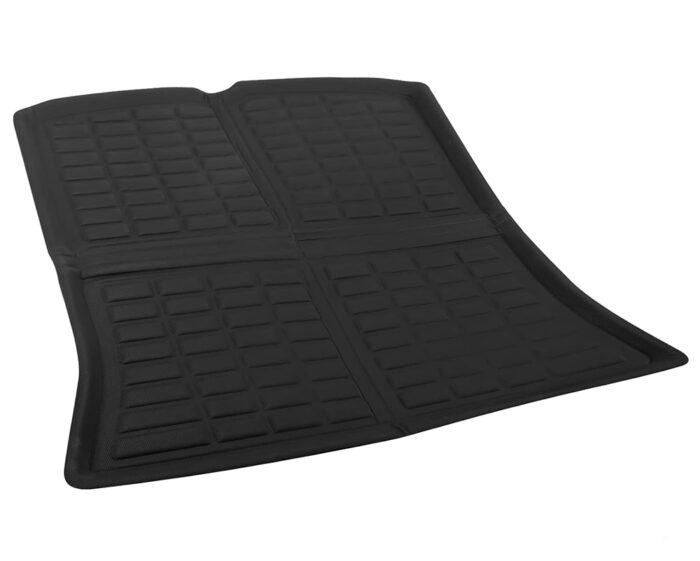 Black TPE 3D Molded Rear Large Trunk Mat for Tesla 20-24 Model Y 5 Seats - Image 1