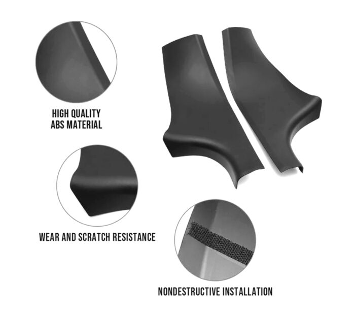 Black TPE 5pcs Set Underseat + Door Sill Protector for Tesla 20-24 Model Y - Image 5