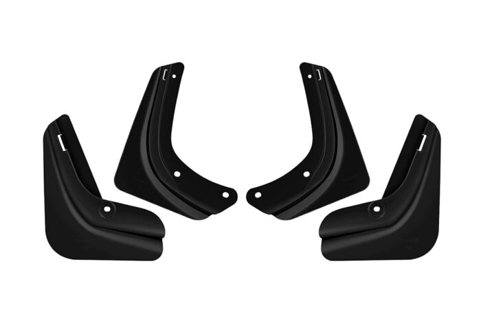 Black TPE Front & Rear Mudguards for Tesla 21-23 Model 3 - Image 1