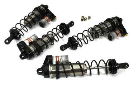 Machined Piggyback Shocks (4) for Arrma 1/8 Outcast & Kraton 6S BLX 118m & 134mm
