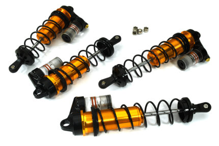Machined Piggyback Shocks (4) for Arrma 1/8 Outcast & Kraton 6S BLX 118m & 134mm