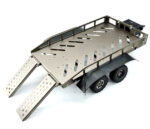 Machined Alloy Flatbed Dual Axle Car Trailer Kit for 1/16-to-18 RC 420x210x85mm - Image 3
