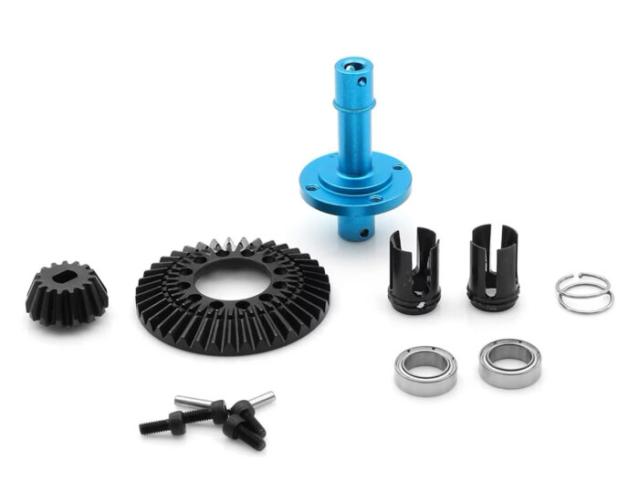 Front Spool Steel Bevel Gear 15/39T Set for Tamiya XV02 XM01 & TT02 - Image 1