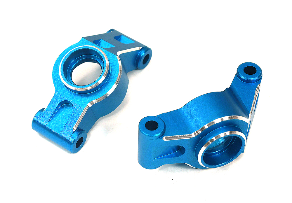 C33936BLUE 7075 Alloy Rear Hub Carriers in Blue for Traxxas Mini Maxx Upgrade 10752 - Image 1