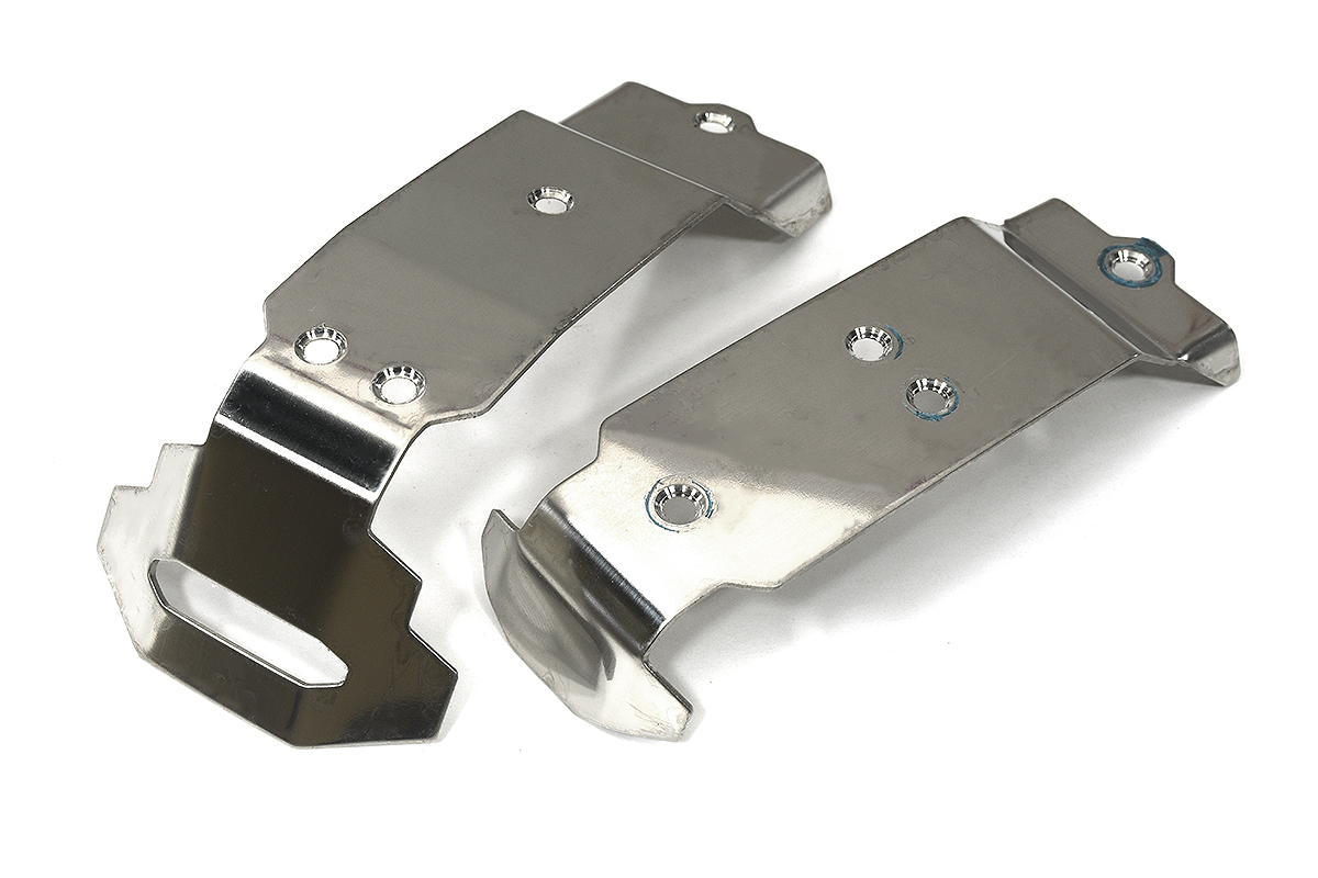 C33939 Stainless Steel Chassis Armor Skid Plate for Traxxas Mini Maxx Silver - Image 1