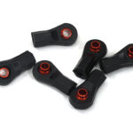 Red M3 Size Short Ball Ends for 3mm Tie Rods and Ball Links Axial Traxxas