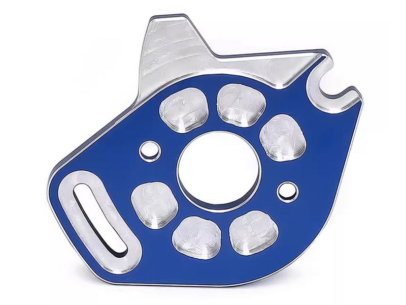 C34035BLUE Machined Motor Plate for Traxxas 1/10 Slash 4X4 & Stampede 4X4 (non-LCG) 6890 - Image 1