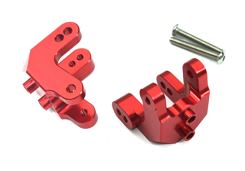 C34085RED Alloy Upper Shock Mounts (2) Upgrade for Losi 1/8 LMT 1.0 4WD Monster LOS244007 - Image 1
