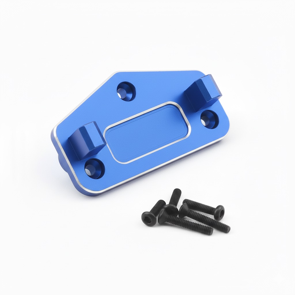 C34102BLUE Alloy Machined Servo Mount Upgrade for Losi 1/18 Mini LMT LOS212036 - Image 1