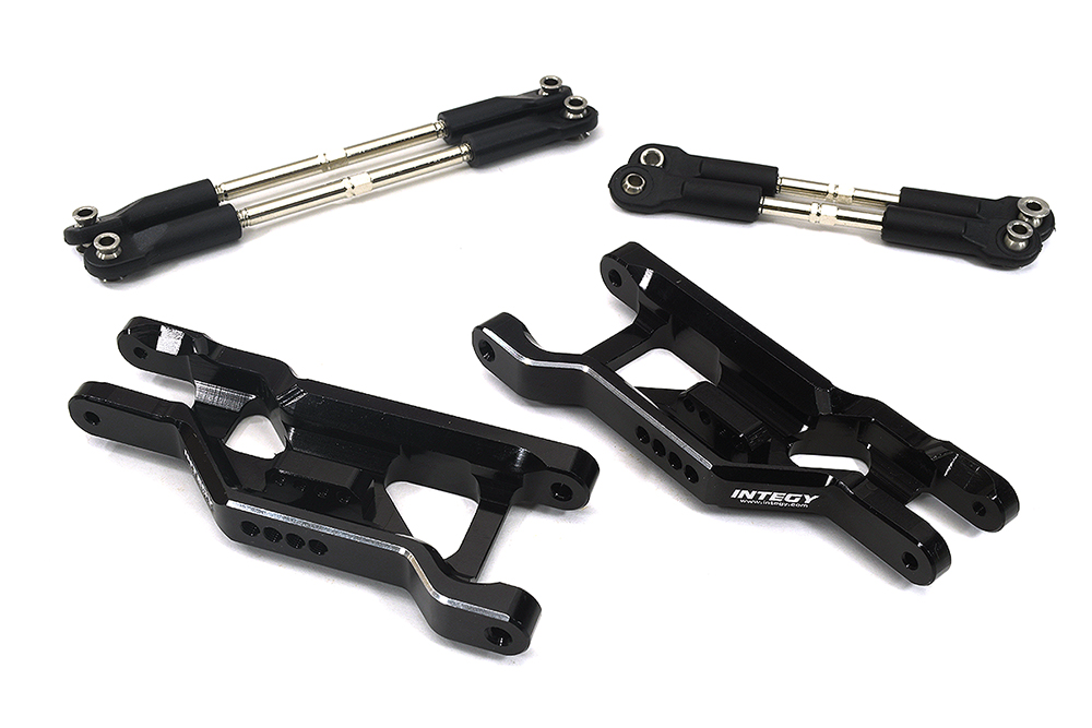 C34130BLACK Extended +14mm Front Suspension Conversion Kit for 1/10 Stampede 2WD 9180 3631X - Image 1