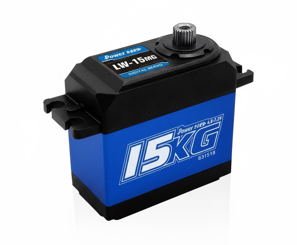 C34141 Power HD LW-15MG Waterproof Copper/Aluminum Gear Digital Servo 15kg/cm, 0.11 sec - Image 1