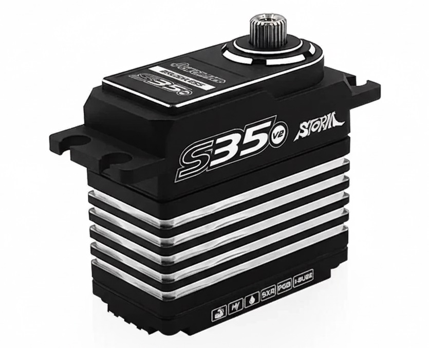 C34169 Power HD S35-V2 Brushless Titanium & Steel Gear Digital Servo 35.0kg/0.098s@7.4V - Image 1