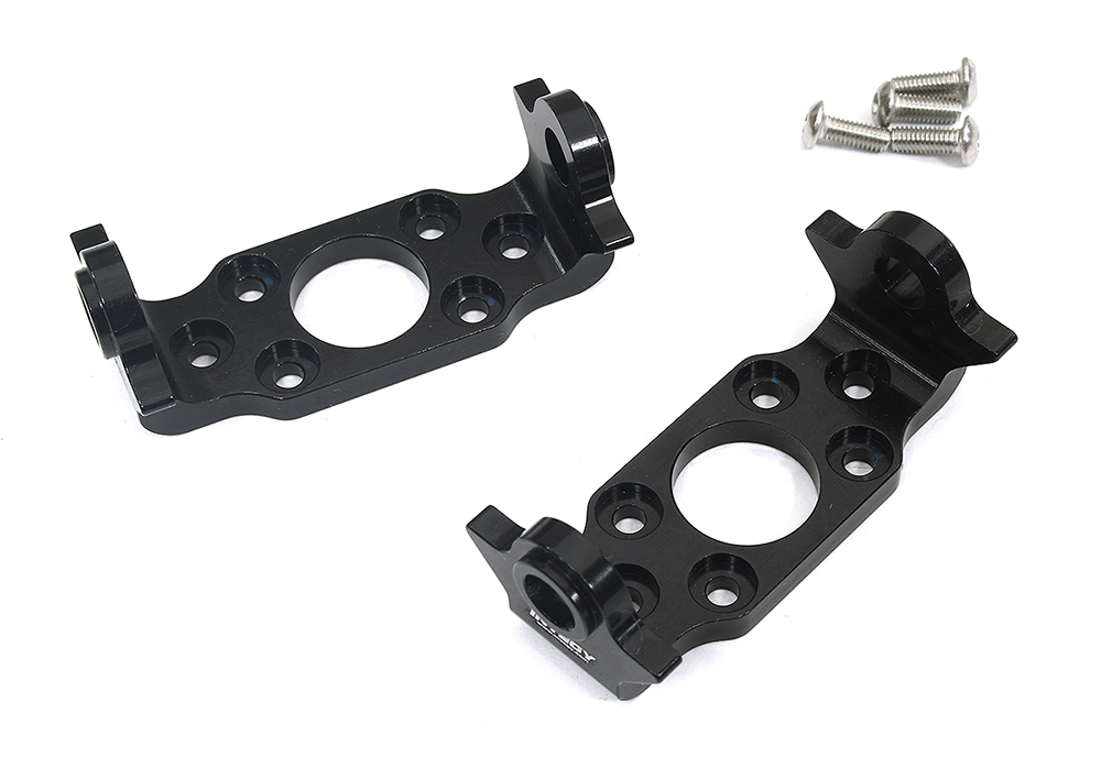 C34220BLACK Aluminum C-Hubs for Tamiya Super Clod Buster (require C34224) - Image 1