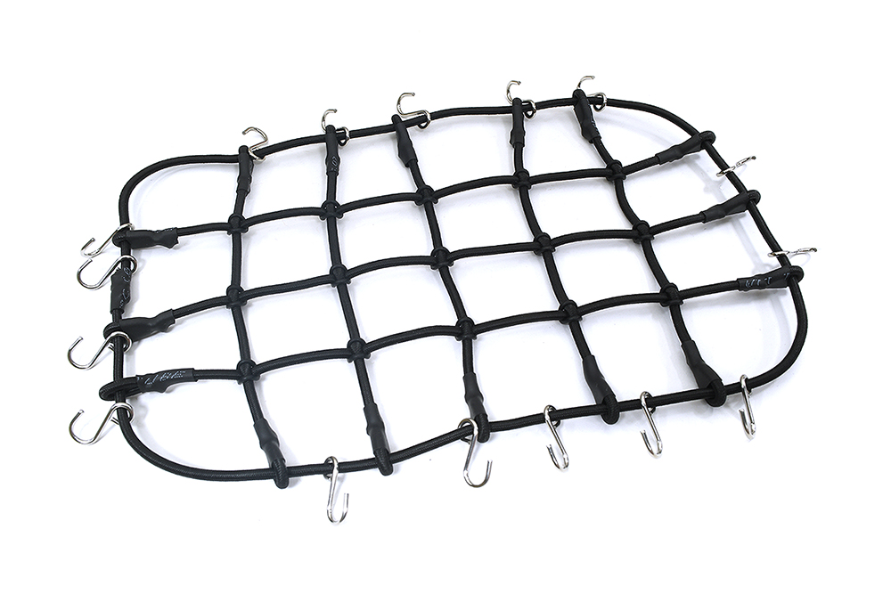 C34237BLACK Realistic Nylon Cargo Net 195x120mm for 1/10 Scale Crawler - Image 1