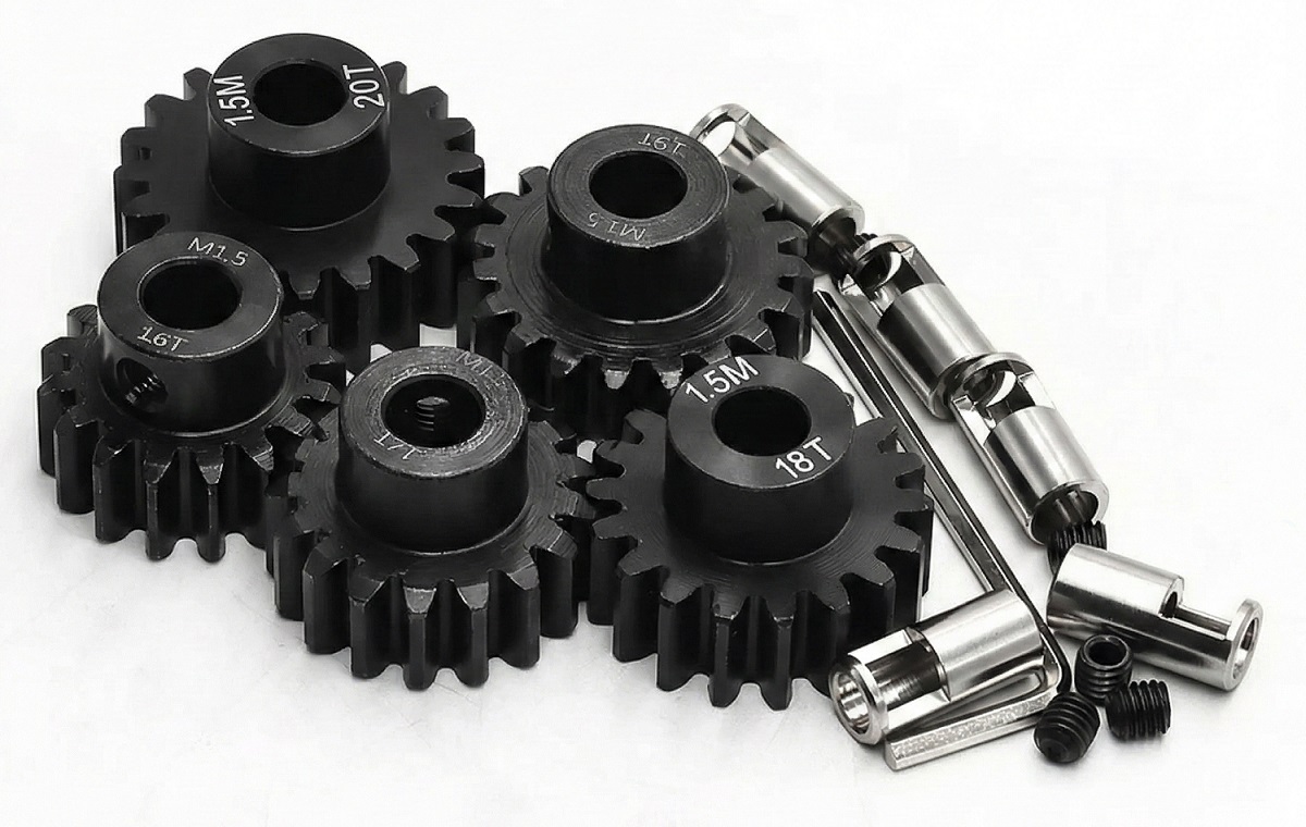 C34255 HD Steel 16+17+18+19+20T Pinion Gear Set 1.5 MOD for Traxxas X-Maxx, XRT 5mm/8mm - Image 1