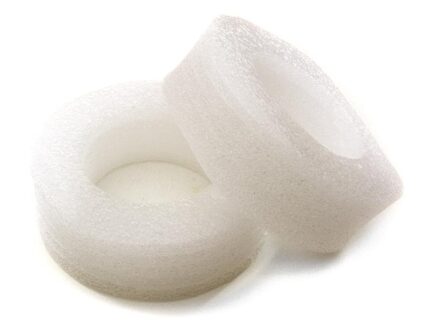 Firm White Foam 75x24mm Tire Insert (2) for 1.55 Size 1/10 Scale Crawler