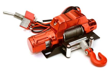 CNC Machined Realistic Power Winch for Scale Rock Crawler 1/10 Size