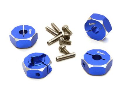 12mm Hex Wheel (4) Hub 6mm Thick for 1/10 Axial, Tamiya, Drift & TC