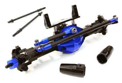 CNC Machined Complete Aluminum Convertible Front or Rear Axle for SCX-10