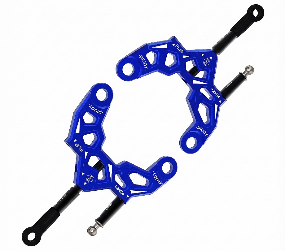 SAK-D6803BUV2 Aluminum Rear lower Arm Ver. 2 for Auper D6 BLUE - Image 1