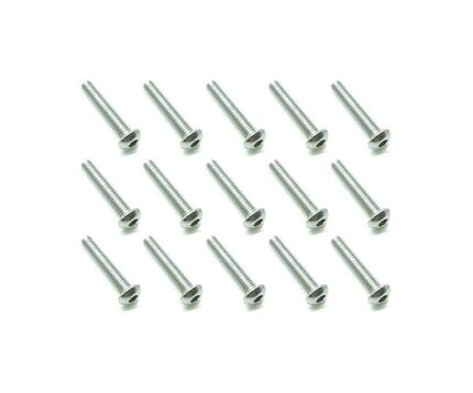 Square R/C M3 x 16mm Stainless Steel Button Head Hex Screws (15 pcs.)