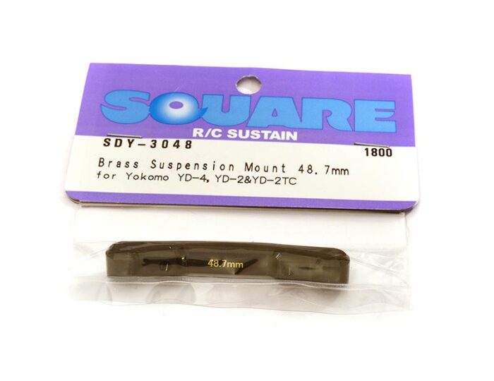 Square R/C Brass Suspension Mount, 48.7mm (for Yokomo YD-4, YD-2, and YD-2TC) - Image 1