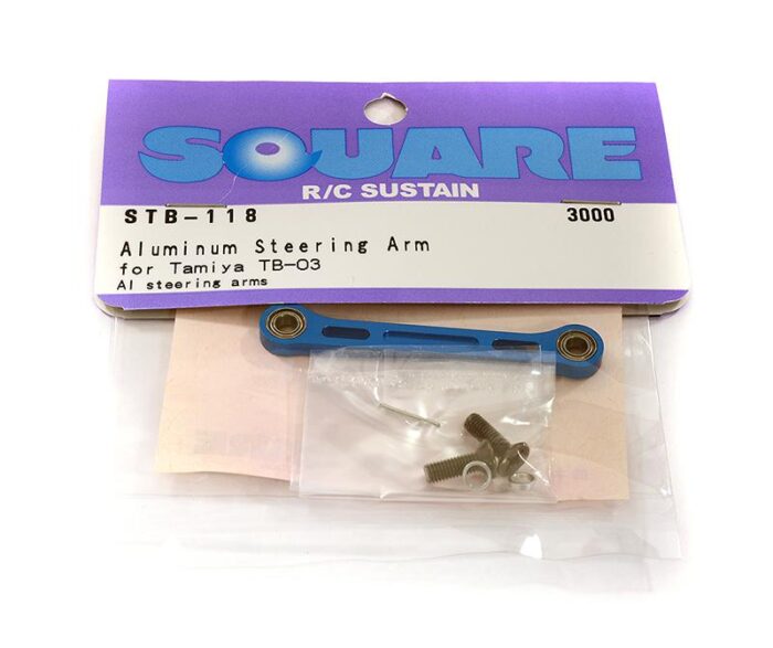 Square R/C Aluminum Steering Wheel Plate (for Tamiya TB-03) - Image 1
