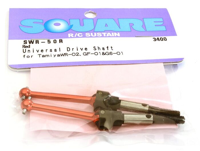 Square R/C Universal Drive Shaft Set 34.5mm Standard (for Tamiya WR02 and GF-01) - Image 1