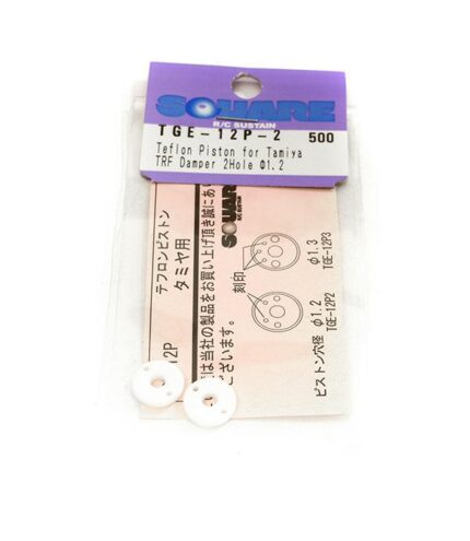 Square R/C Telfon Piston for Tamiya TRF Dampers (1.2mm diameter and sold in pack