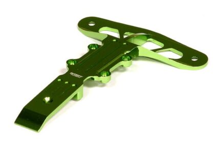 Billet Machined Front Lower Skid Plate+Bumper Support for Traxxas 1/16 Rally