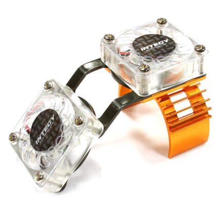 Motor Heatsink + Twin Cooling Fan for HPI 1/10 Blitz