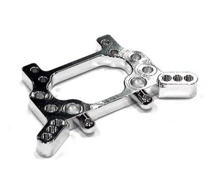 Machined Alloy Rear Shock Tower for Team Associated 1/18 RC18T Truck - Silver
