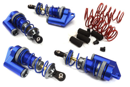 Billet Machined MSR6 Blue Piggyback Shock (4) for Traxxas 1/10 Jato (L=81mm)