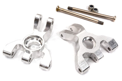 Billet Machined Silver Rear Hub Carriers for Traxxas 1/10 Jato