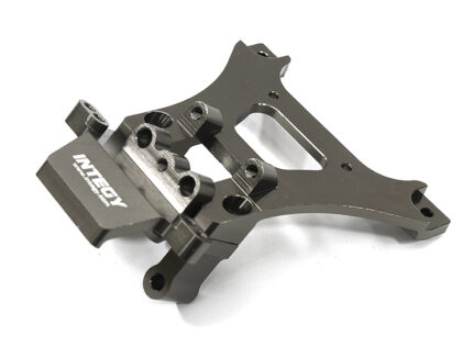 Billet Machined Alloy Front Bulkhead for Traxxas 1/10 Scale Jato - Grey Finish