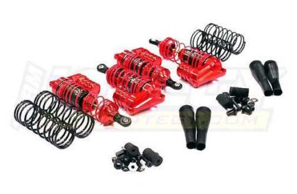 Billet Machined XLS Piggyback Shock Set (4) for 1/10 Slash 4X4 (6808)(L=87/98mm)