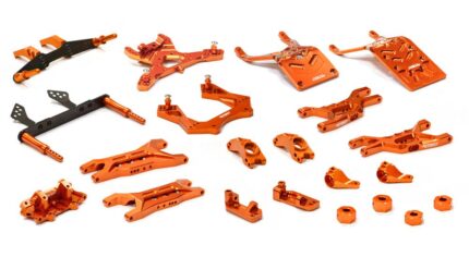 Billet Alloy Complete Orange Suspension Upgrade Kit for 1/10 Stampede 2WD Trucks