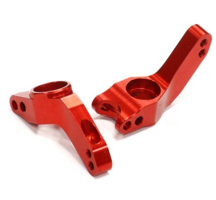 Billet Machined Red Rear Hub Carriers for Traxxas 1/10 Bandit