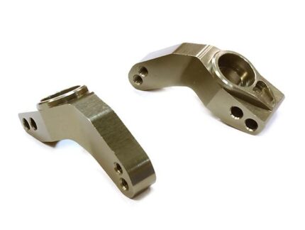 Grey Billet Machined Aluminum Rear Hub Carriers for Traxxas 1/10 Slash 2WD