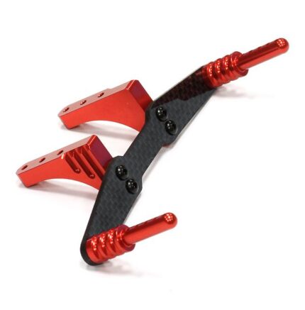 Machined Rear Body Mount Set for Traxxas 1/10 Slash 2WD - Red