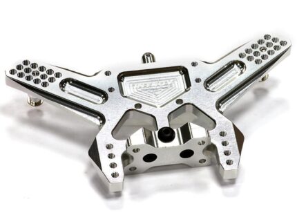 Billet Machined Silver Rear Shock Tower for Traxxas 1/10 Slash 2WD