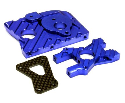 Blue Billet Machined Motor Mount Upgrade for HPI Ken Block WR8 Flux