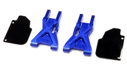 Blue Billet Machined Rear Lower Suspension Arms for HPI Ken Block WR8 3.0