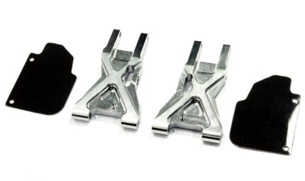 Silver Billet Machined Rear Lower Suspension Arms for HPI Ken Block WR8 3.0