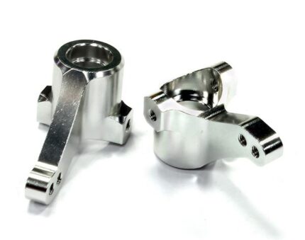 Silver Billet Machined Steering Knuckles for HPI Ken Block WR8 3.0