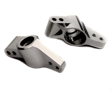Silver Billet Machined Rear Hub Carriers for HPI Ken Block WR8 3.0