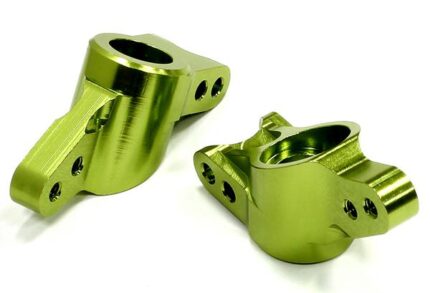 Green Billet Machined Rear Hub Carriers for HPI 1/10 Scale Bullet MT & Bullet ST