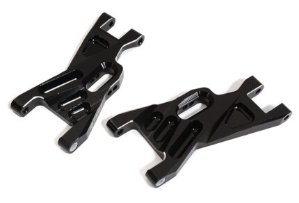 Black Billet Machined Front Lower Suspension Arms for Traxxas 1/10 Scale Bandit