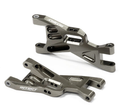 Grey Billet Machined Front Lower Suspension Arms for Traxxas 1/10 Scale Bandit