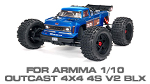 Hop-up Parts for Arrma 1/10 Outcast 4X4 4S V2 BLX